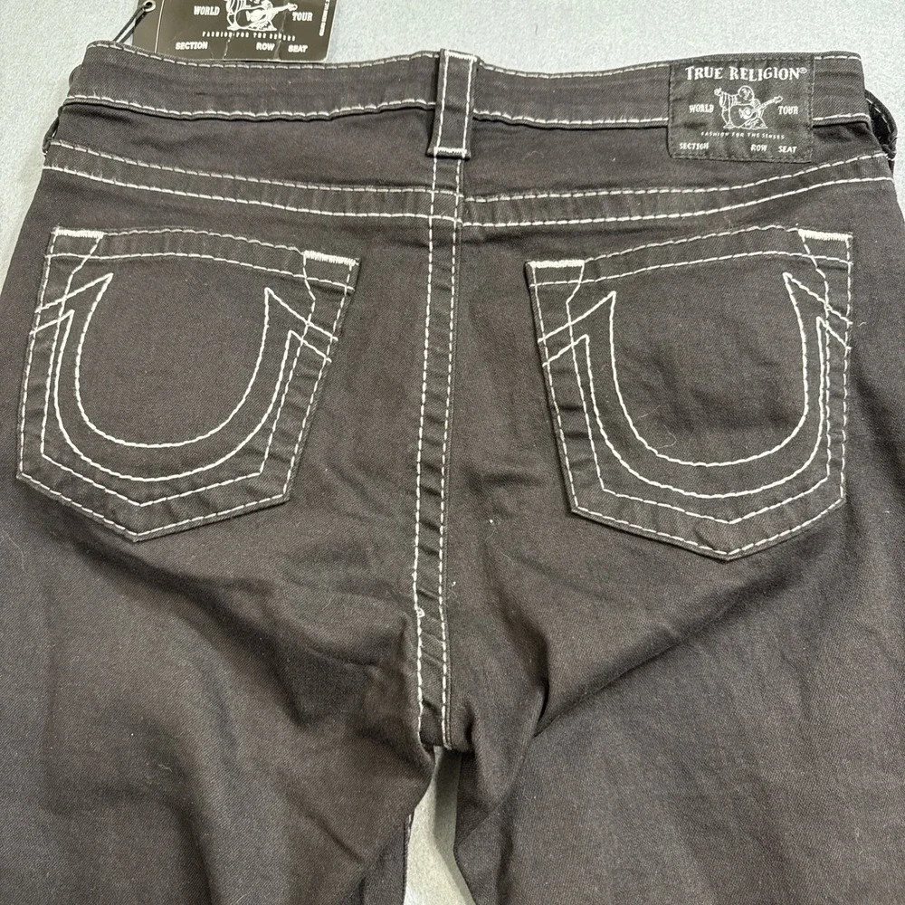 JEANS BOOTCUT True Religion BECCA Women's 33 Mid Rise NWT BLACK